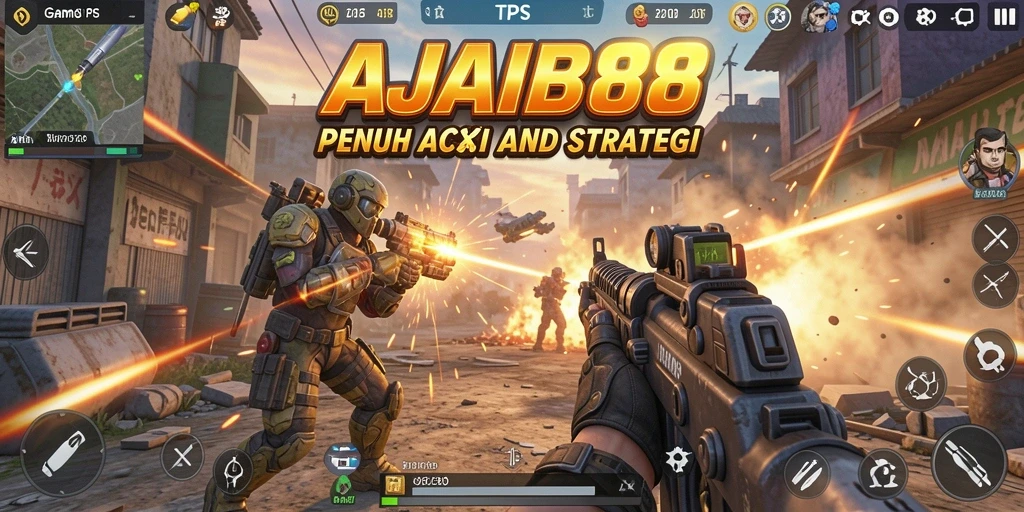 Tampilan menarik dari gameplay TPS AJAIB88.