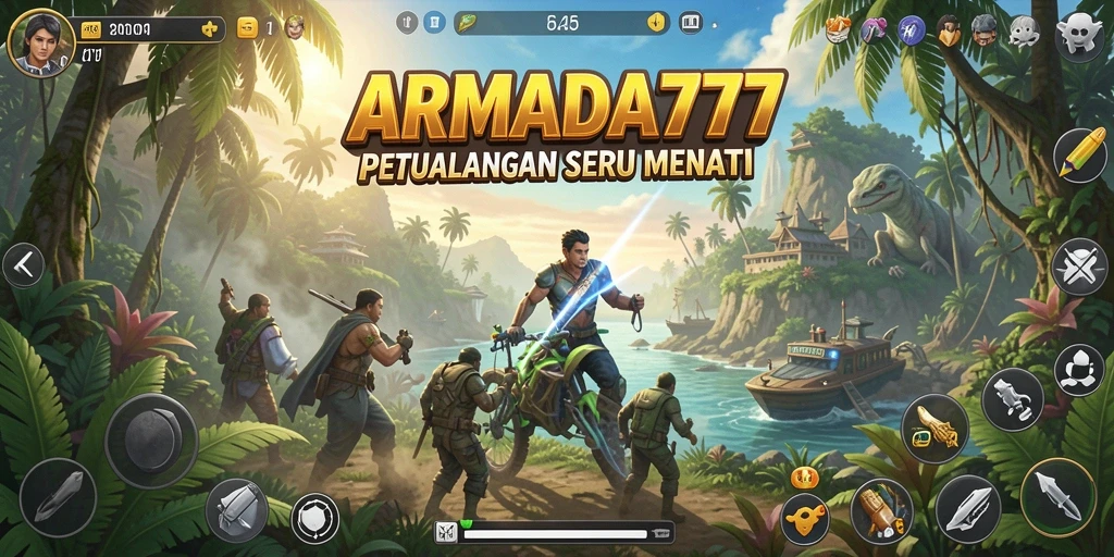 Tampilan menarik gameplay adventure di ARMADA777.