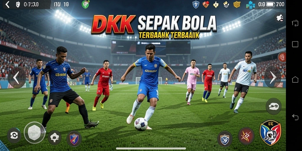 Tampilan gameplay DKK yang mendebarkan dalam sepak bola.