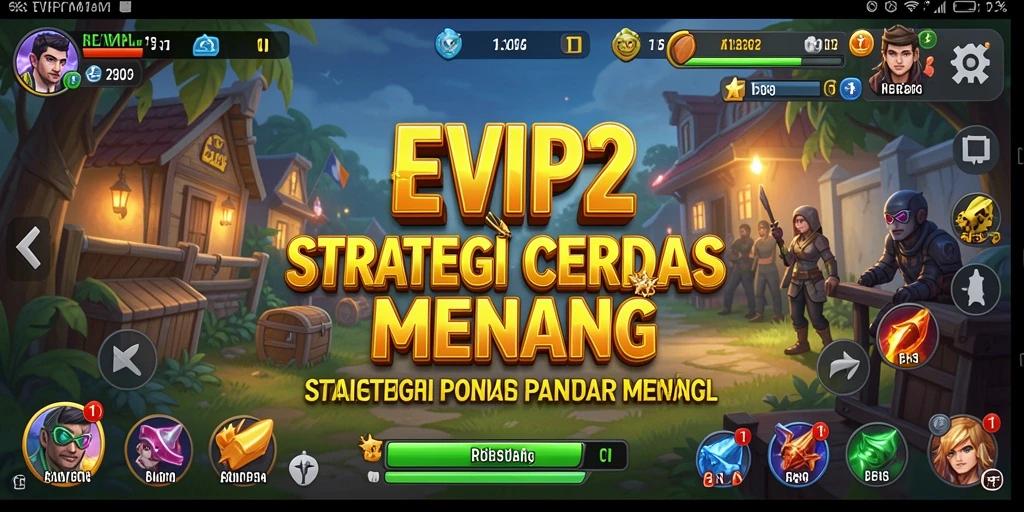 Tampilan utama gameplay EVIP2, memperlihatkan strategi yang mendebarkan.