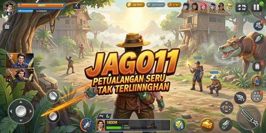 Screenshot dari gameplay JAGO11 menampilkan aksi petualangan seru.