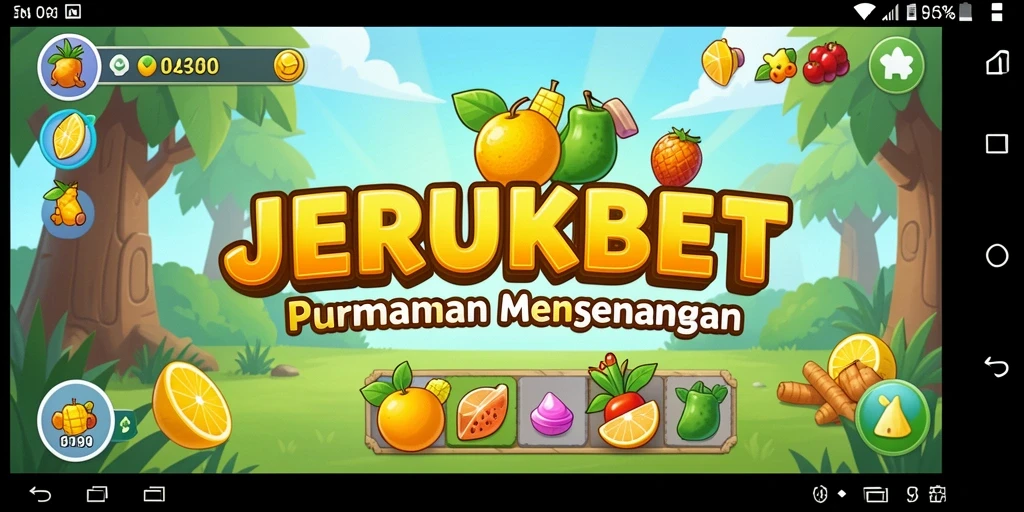 Tangkapan layar gameplay JERUKBET yang penuh warna dan tantangan.