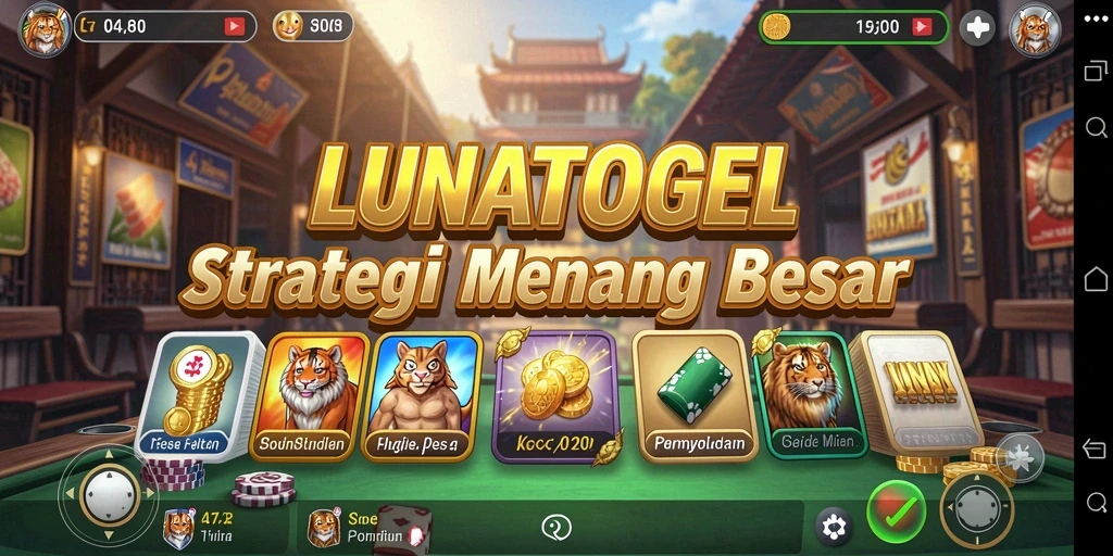 Tampilan gameplay menakjubkan dari LUNATOGEL dengan strategi mendebarkan.