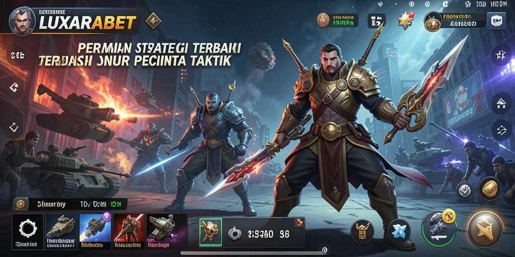 Tampilan gameplay LUXARABET dengan suasana strategi yang intens.