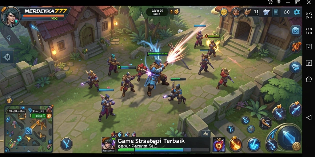 Tampilan gameplay MERDEKA777 yang mendebarkan dan strategis.