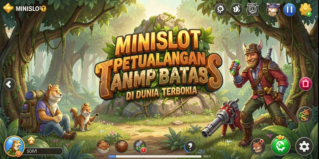 Tangkapan layar gameplay dari <strong>MINISLOT</strong> menunjukkan eksplorasi dunia terbuka yang menakjubkan.