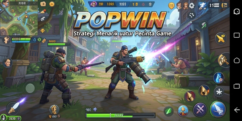 Tampilan gameplay menarik dari POPWIN dalam suasana kompetitif.