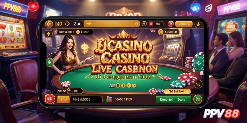 Tampilan menarik permainan Live Casino di PPV88.
