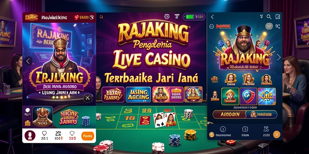 Tampilan menarik dari gameplay Live Casino di RAJAKING.