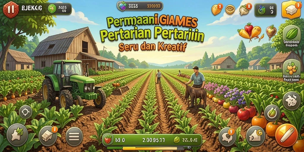 Tampilan gameplay menarik dari REJEKIGAMES yang penuh warna.